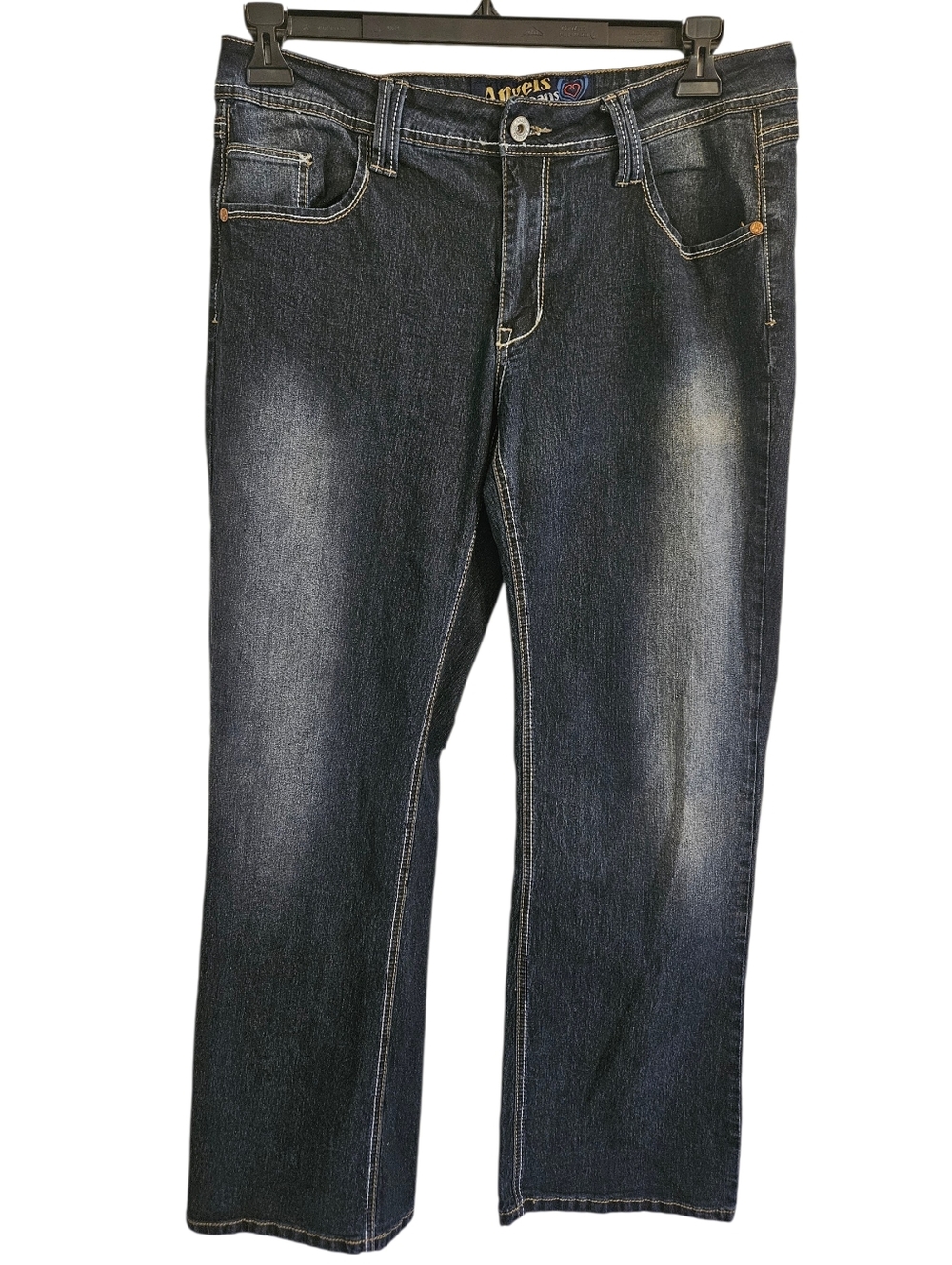 Angels Y2k Boot Cut Dark Blue Jeans Stretch Sz 16